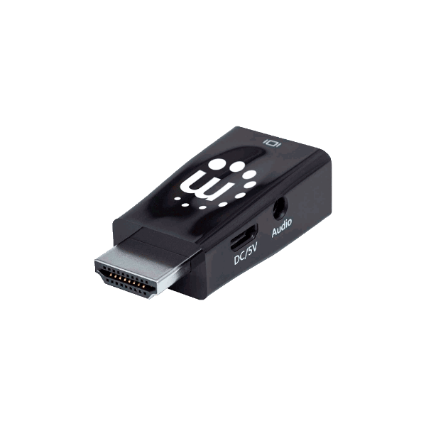 Adaptador Manhattan HDMI para Vga / Áudio Preto