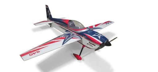 Avião Aj Aircraft Slick 540 92" Azul/Branco/Vermelho