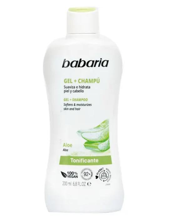 Gel e Shampoo Babaria Aloe Tonificante 200ml