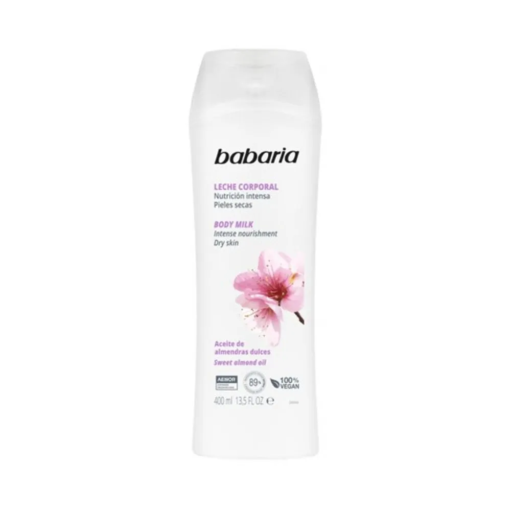 Leite Hidratante Babaria Amêndoas Doces 400ml