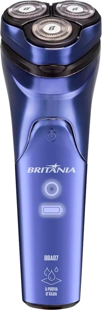 Barbeador Britania Bba07 Bivolt Azul