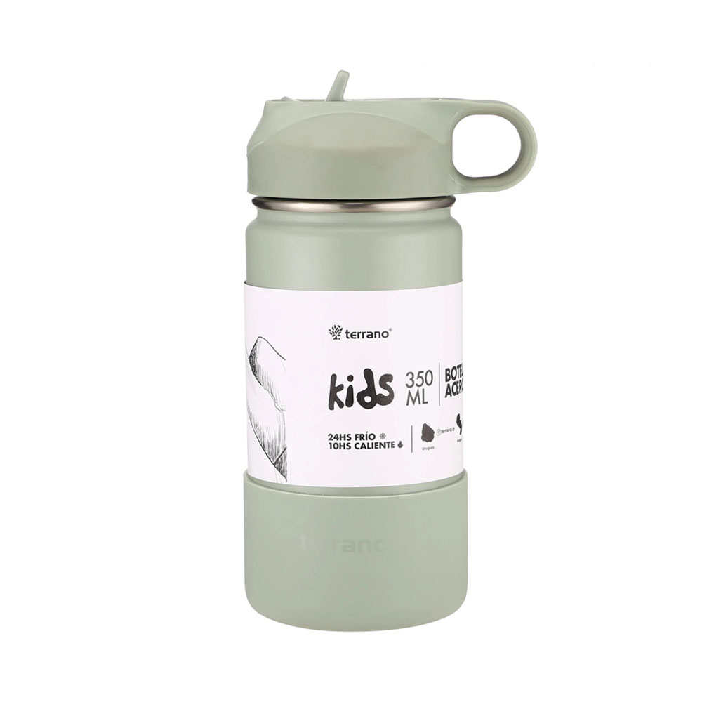 Garrafa Térmica Terrano Kids 350ml Verde Oliva