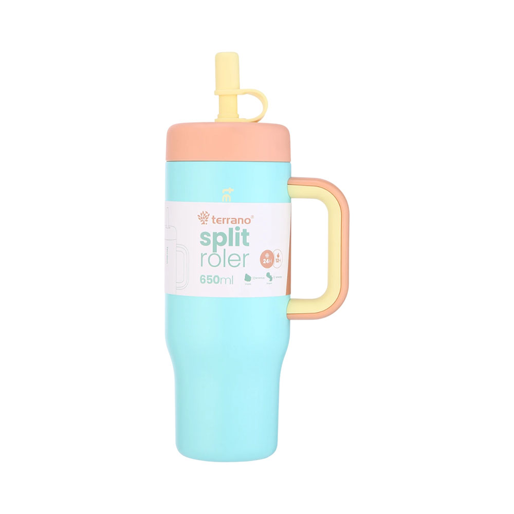 Garrafa Térmica Terrano Split Roler 650ml Celeste