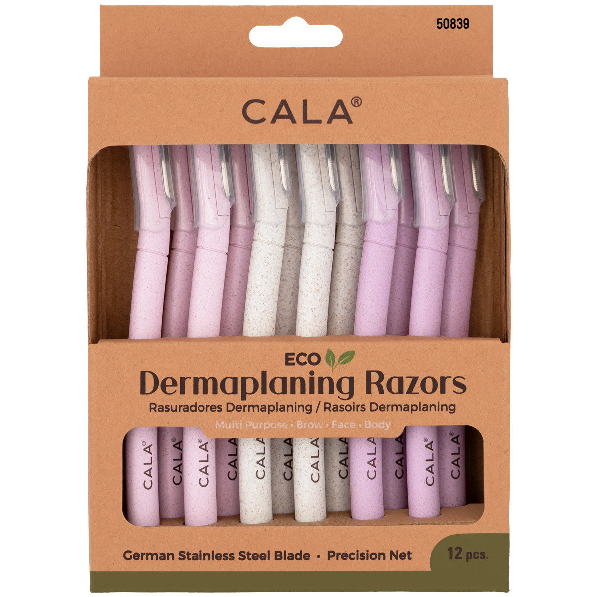 Cala Dermaplaning Eco Razors Pink/beige/purple 50839
