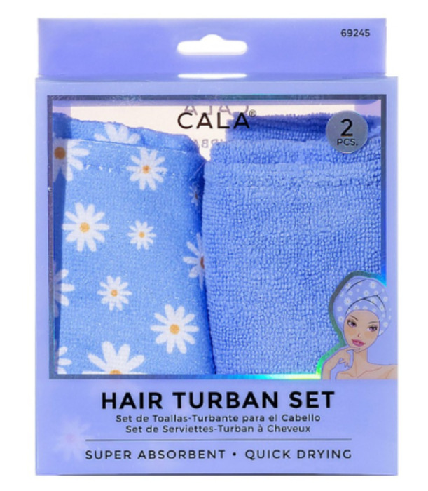 Conjunto de Turbante para Cabelo Cala Daisy/Lavanda