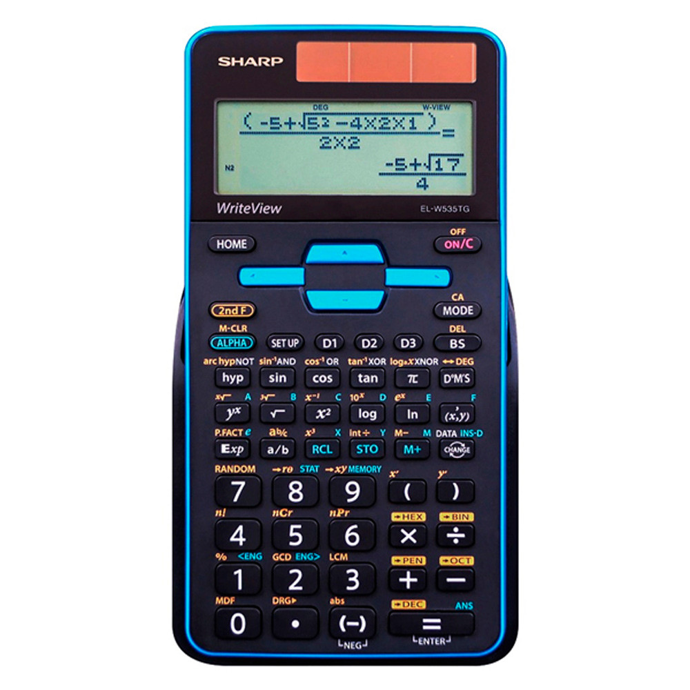Calculadora Científica Sharp El-W535TGB-Bl Preta