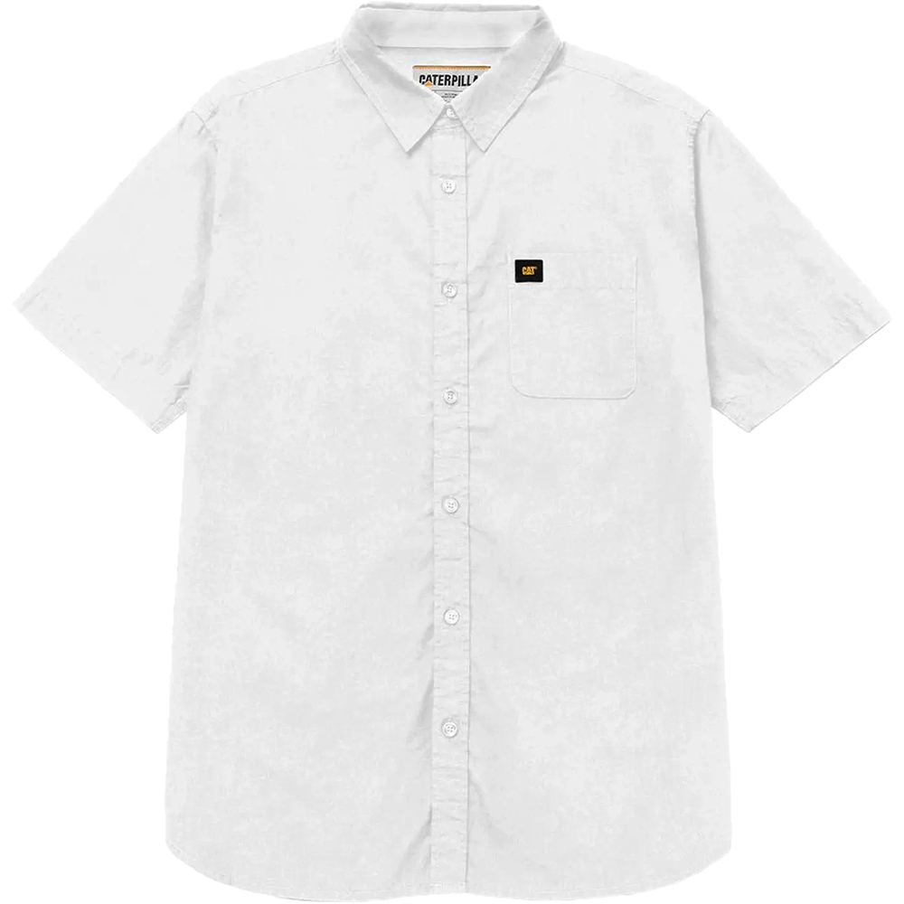 Camisa Masculina Caterpillar Poplin S/S Branco