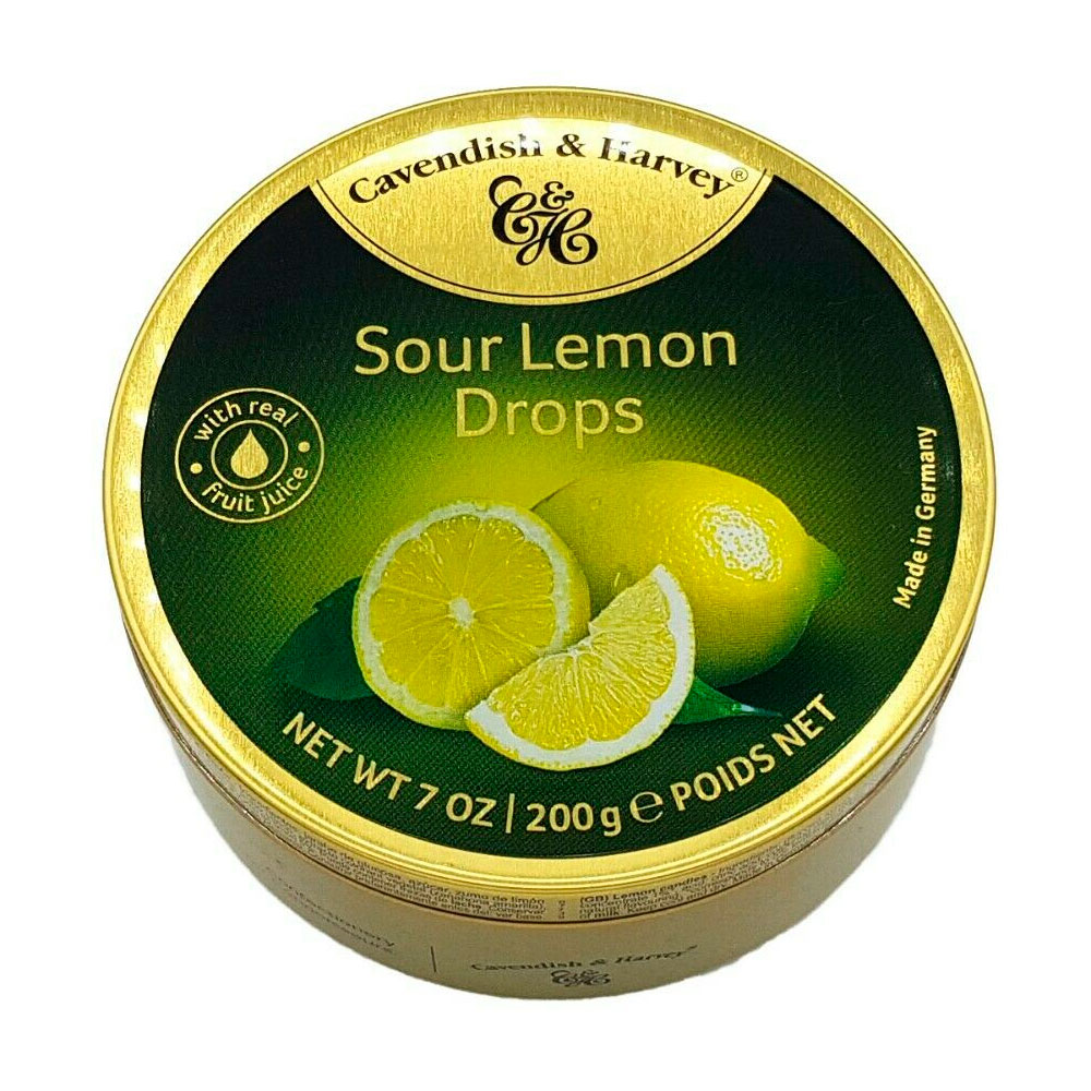 Balas Cavendish & Harvey Sour Lemon Drops 200G