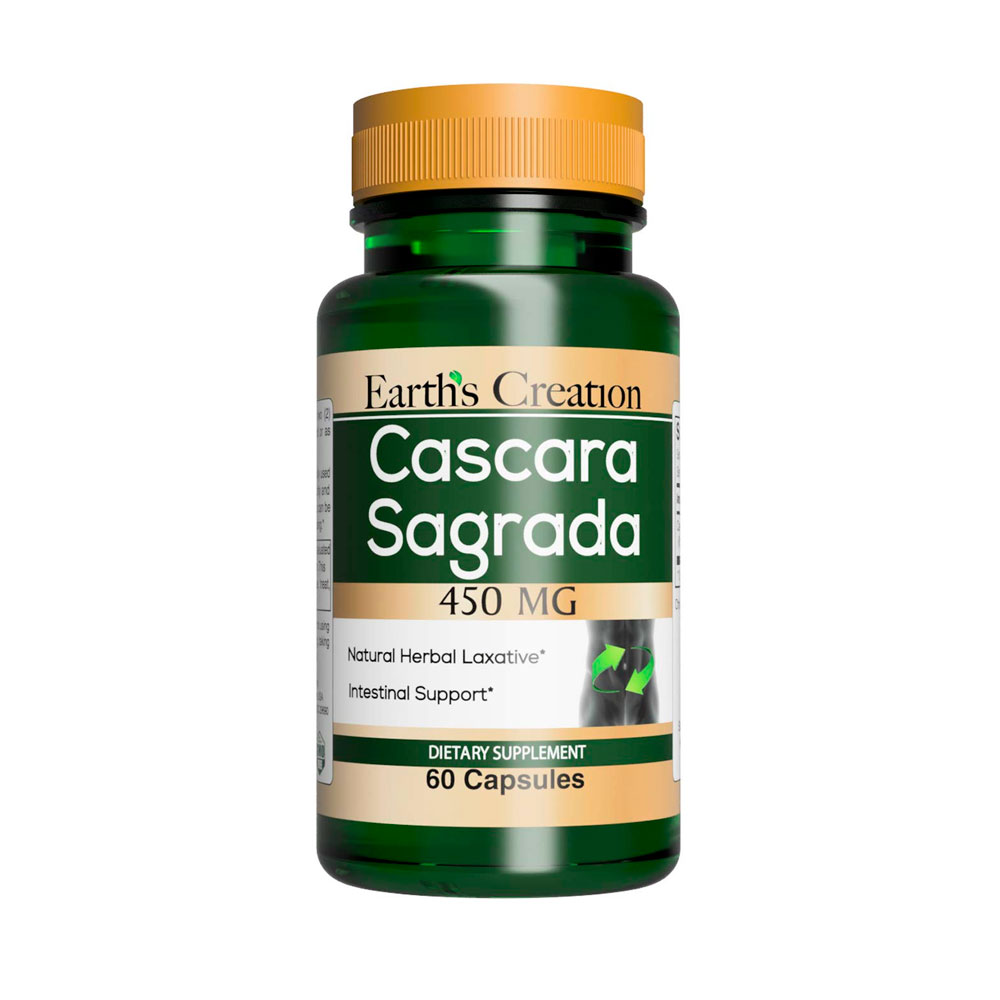 Cápsulas Earth's Creation Cascara Sagrada 450MG 60