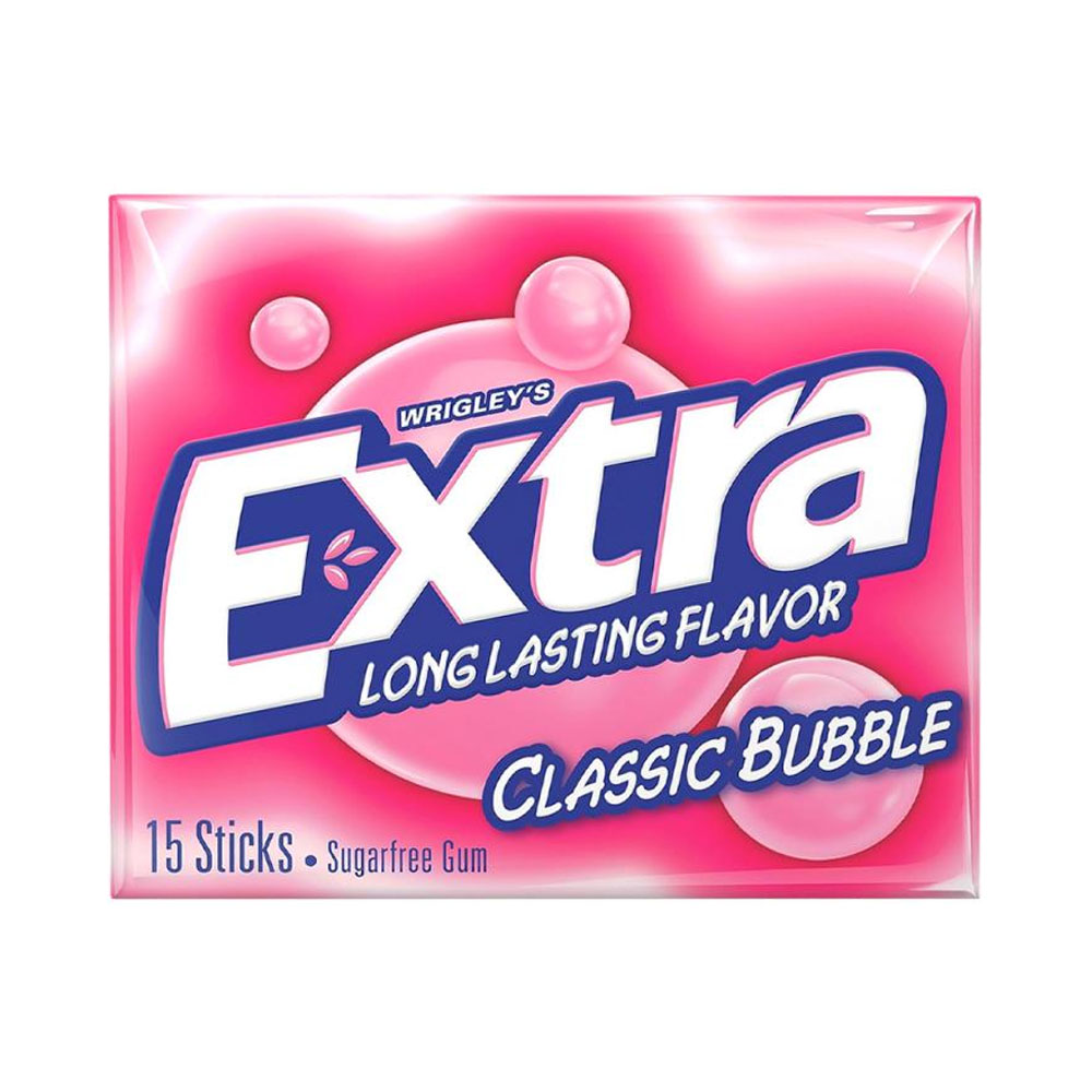 Chiclete Wrigley's Extra Classic Bubble 15 Unidades