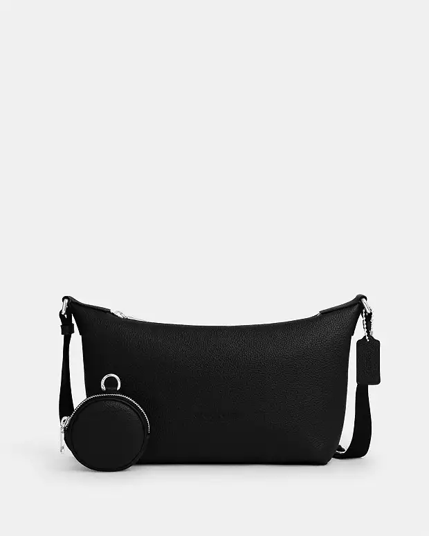 Bolsa Coach Finn Crossbody Cew72 Preto/Prateado
