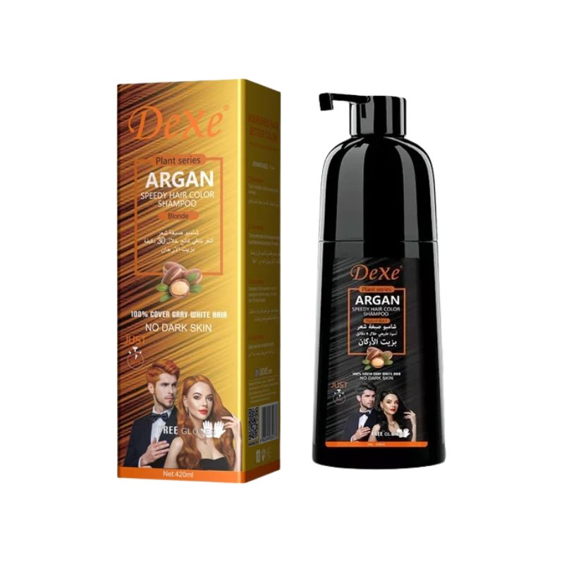Shampoo Tonalizante Dexe Argan Cabelo Loiro 420ml