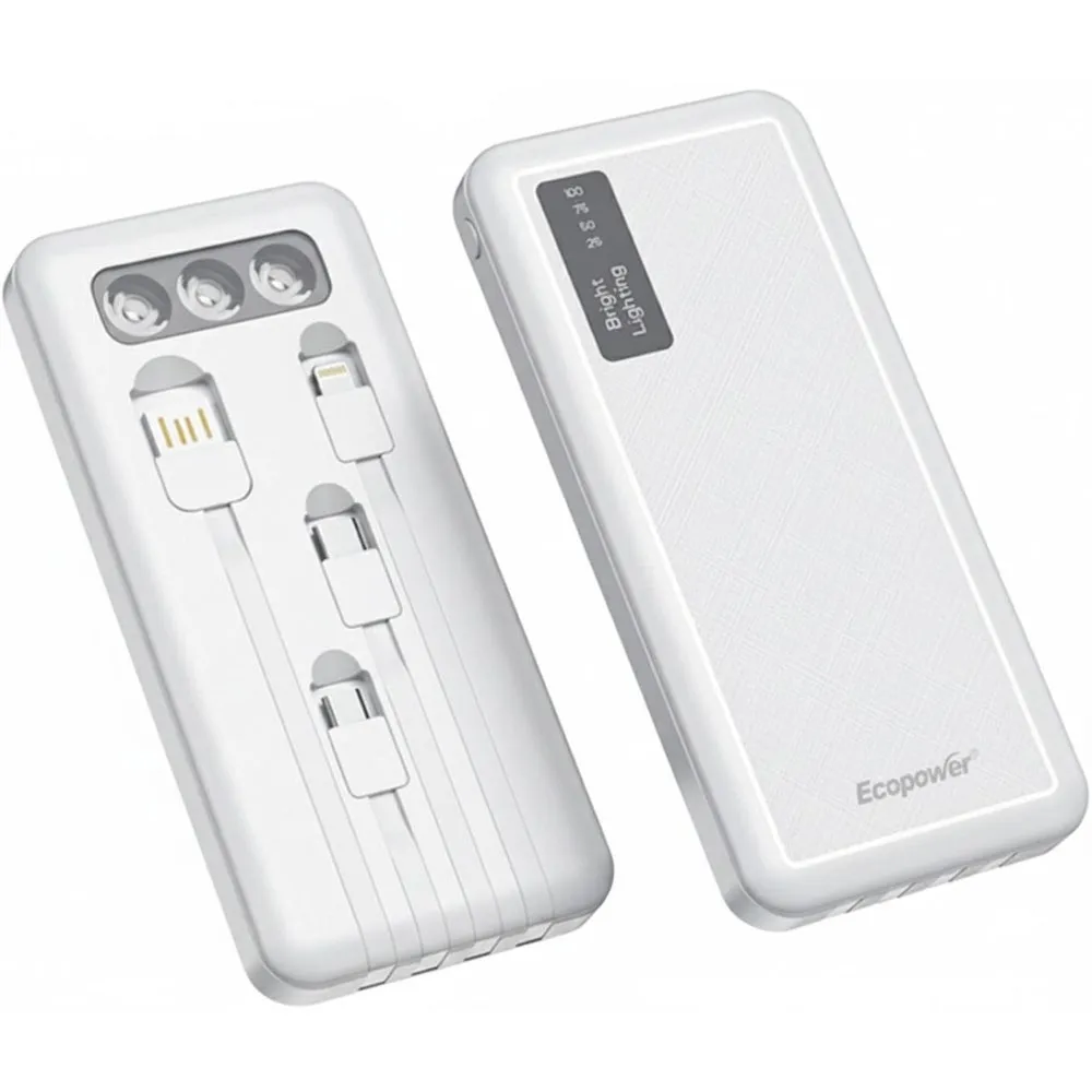 Power Bank Ecopower Ep-C879 12000mAh Blanco