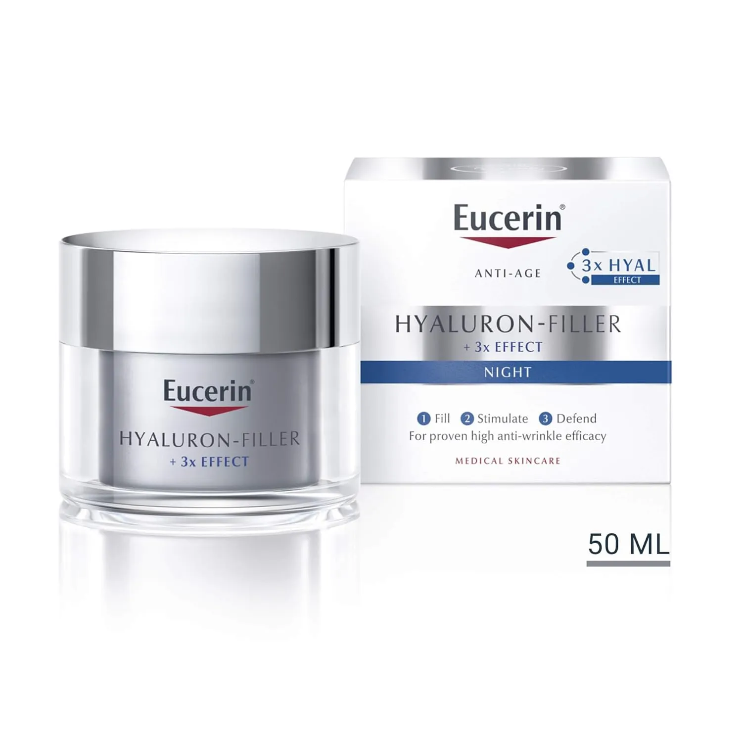 Hidratante Facial Eucerin Hyaluron-Filler Noite 50ml