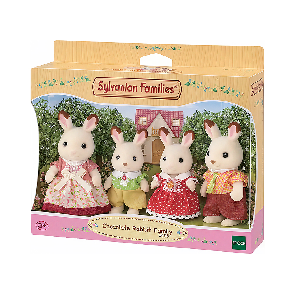 Família Coelho Chocolate Sylvanian Families Epoch 5655