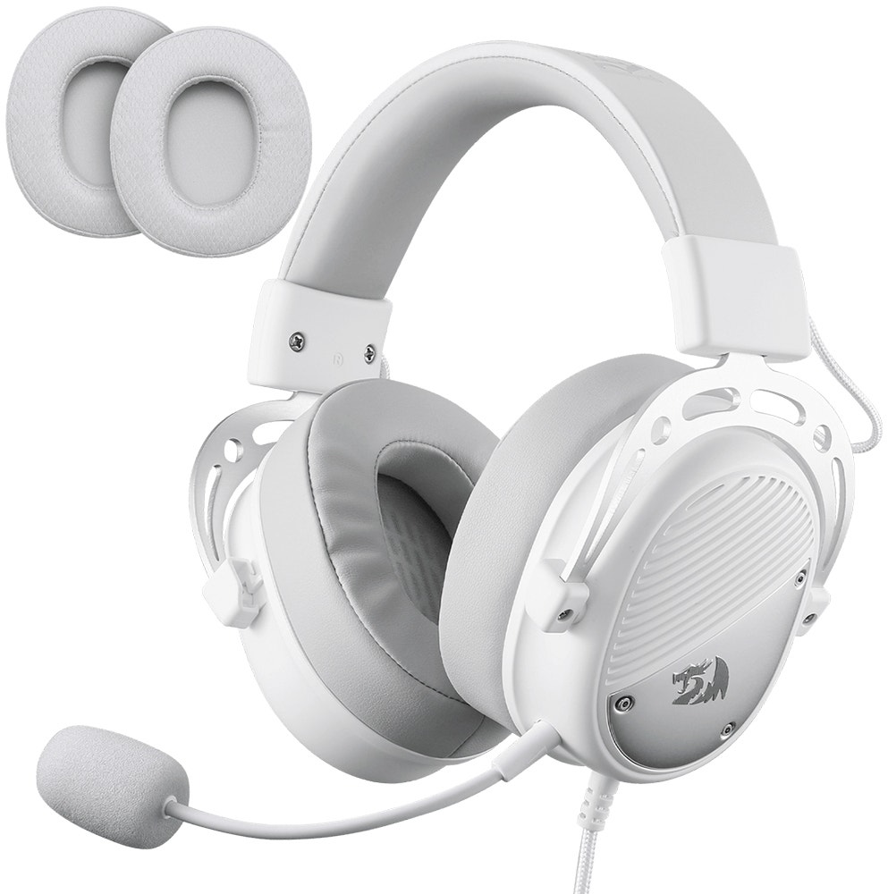 Fones de Ouvido Redragon H730W Thoridal 3D White