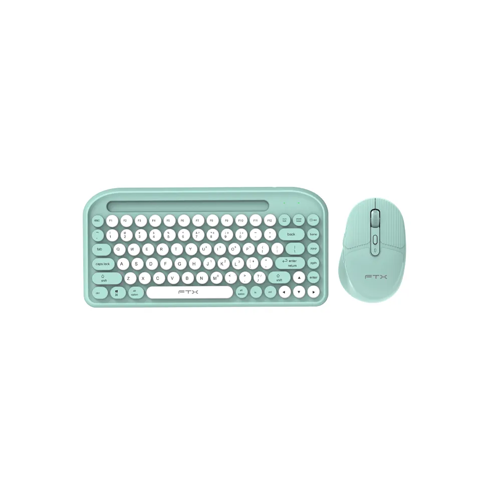 Teclado + Mouse Ftx Ftxgk01 Wireless/bt Esp Verde