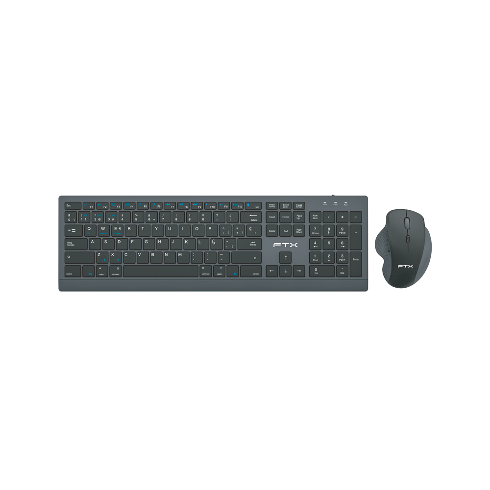 Teclado + Mouse Ftx Ftxkm500 Usb Por/ Negro