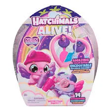 Brinquedo Colecionável Hatchimals Alive Neon Rainbow