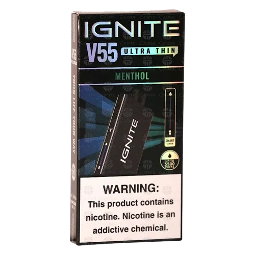 Vaper Desechable Ignite V55 5500PUFFS Black Menthol