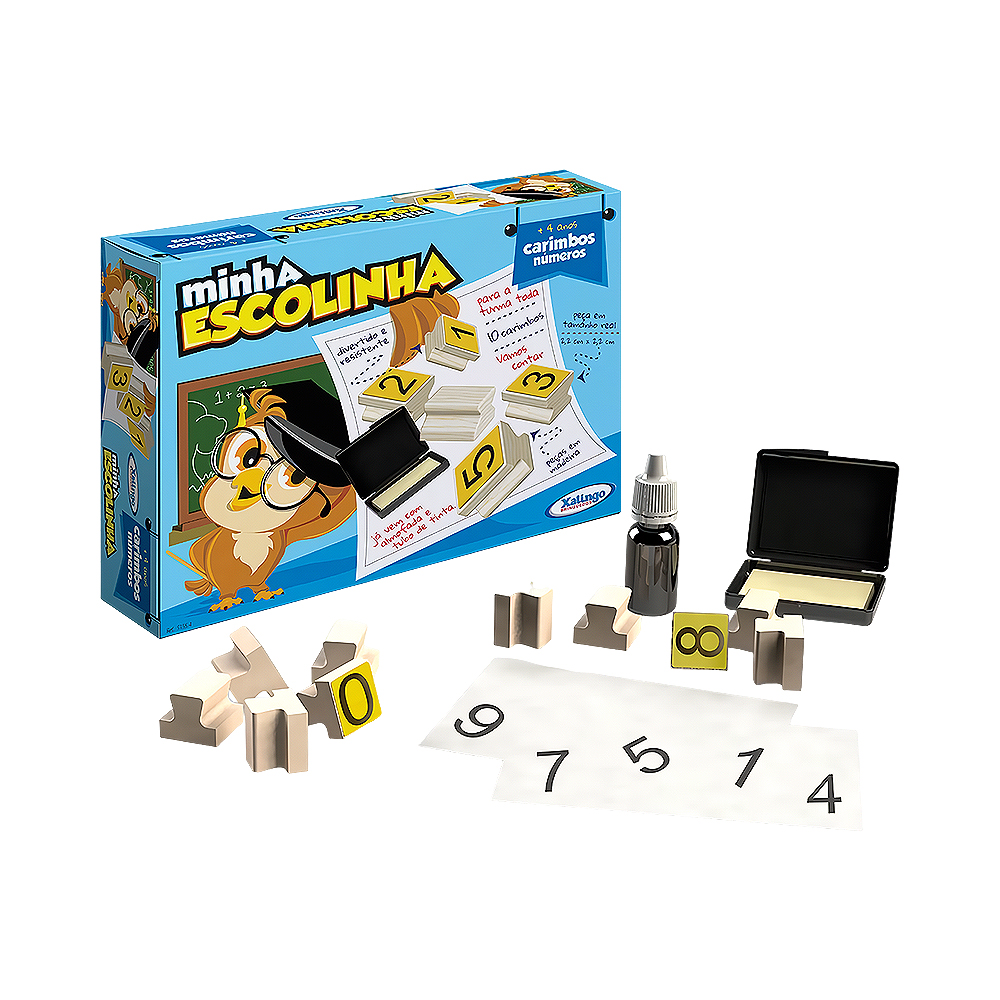 Jogo Xalingo Minha Escolinha Selos Numéricos 5155.4