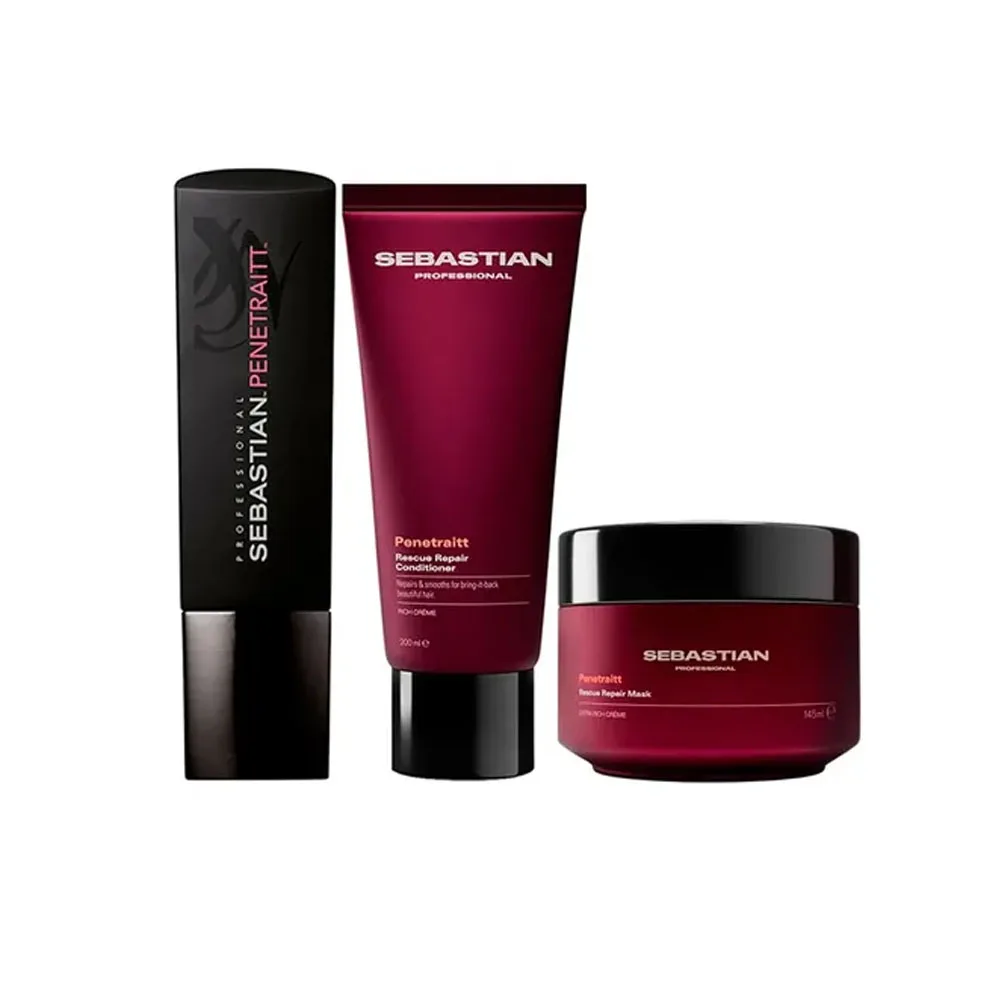 Kit Sebastian Potion Penetraitt Shampoo/Condicionador/Máscara Pequeno