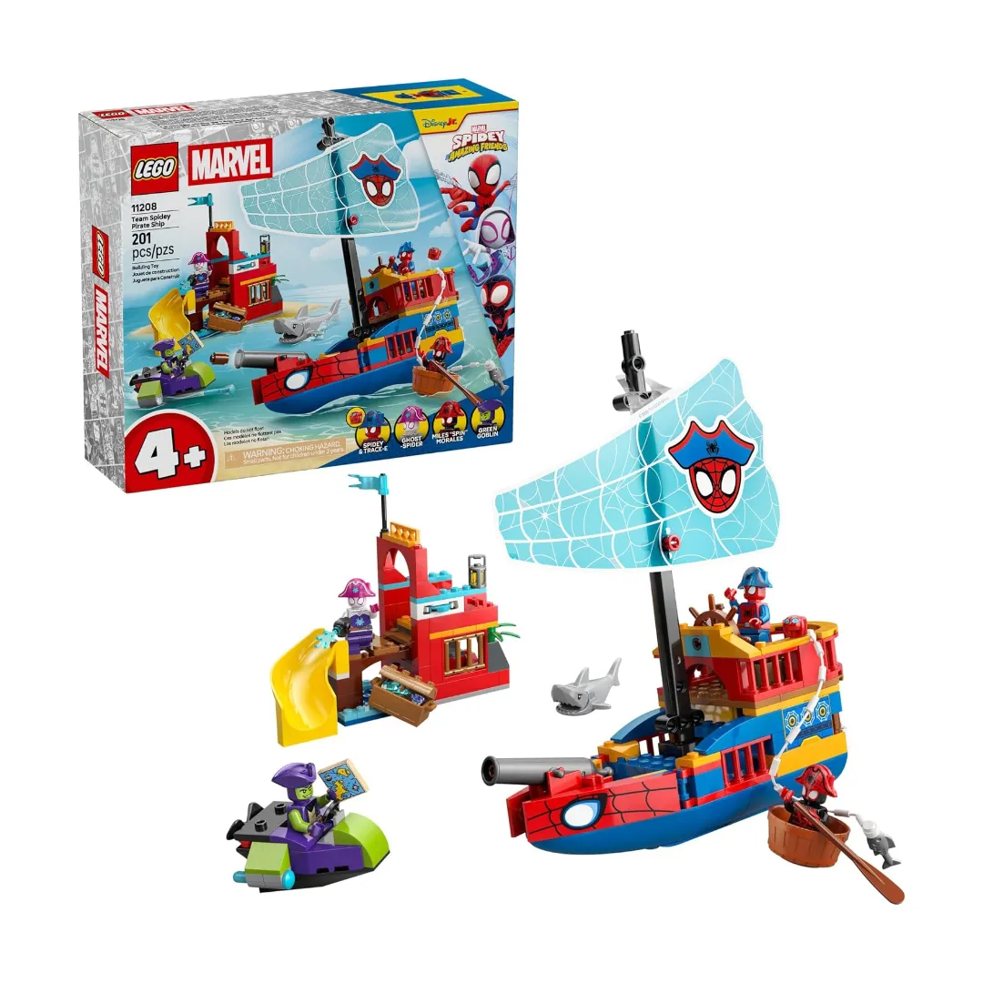 Brinquedo Lego Barco Pirata do Equipe Spidey