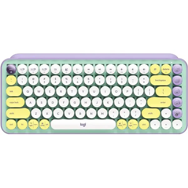 Teclado Logitech Pop Keys Emoji Daydream Mint