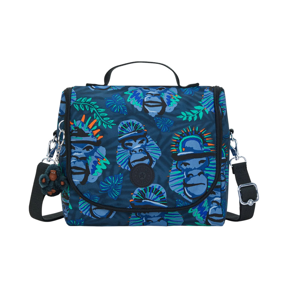 Lancheira Kipling New Kichirou Blue Monkey Fun