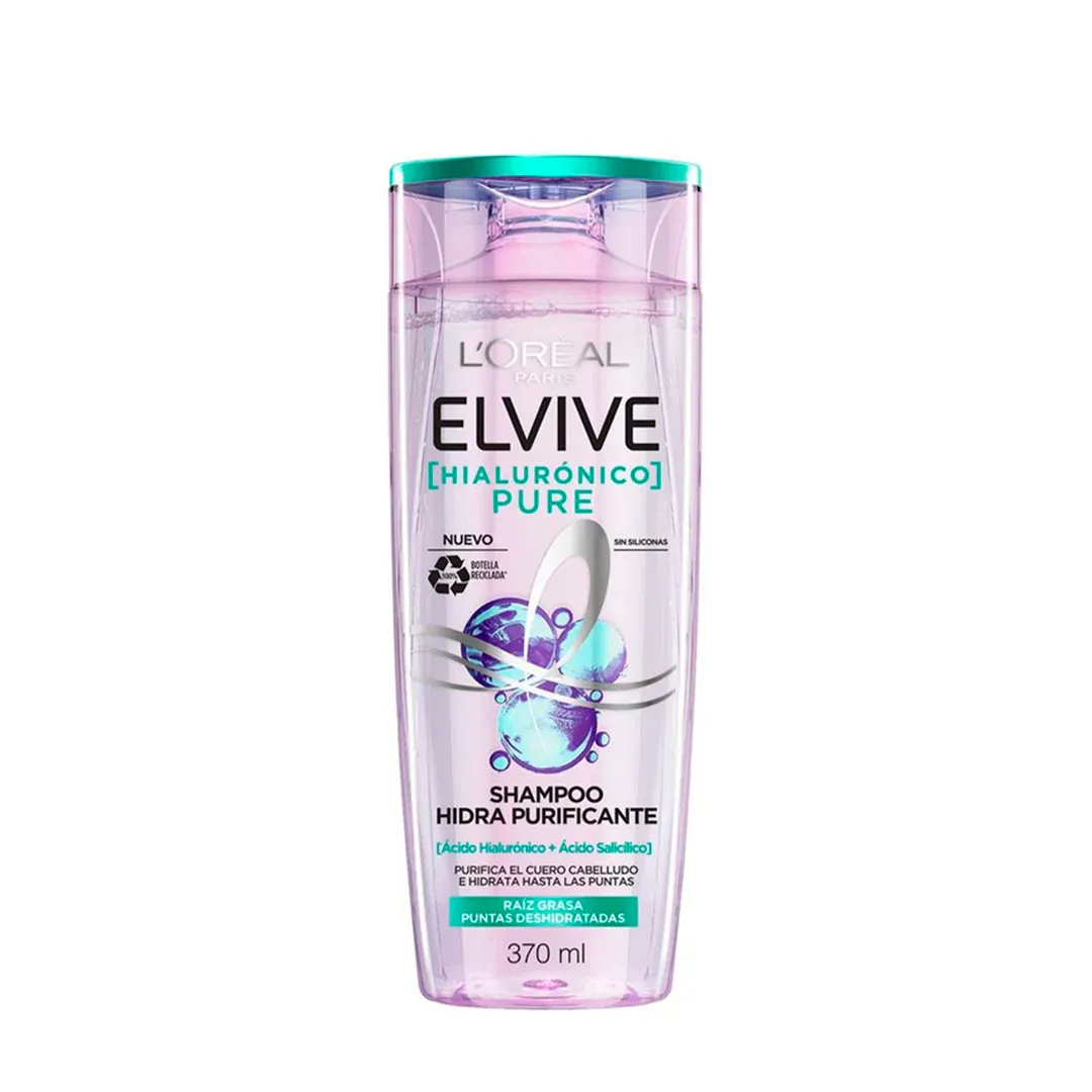 Shampoo L'Oréal Elvive Pure Hialuronico 370ml