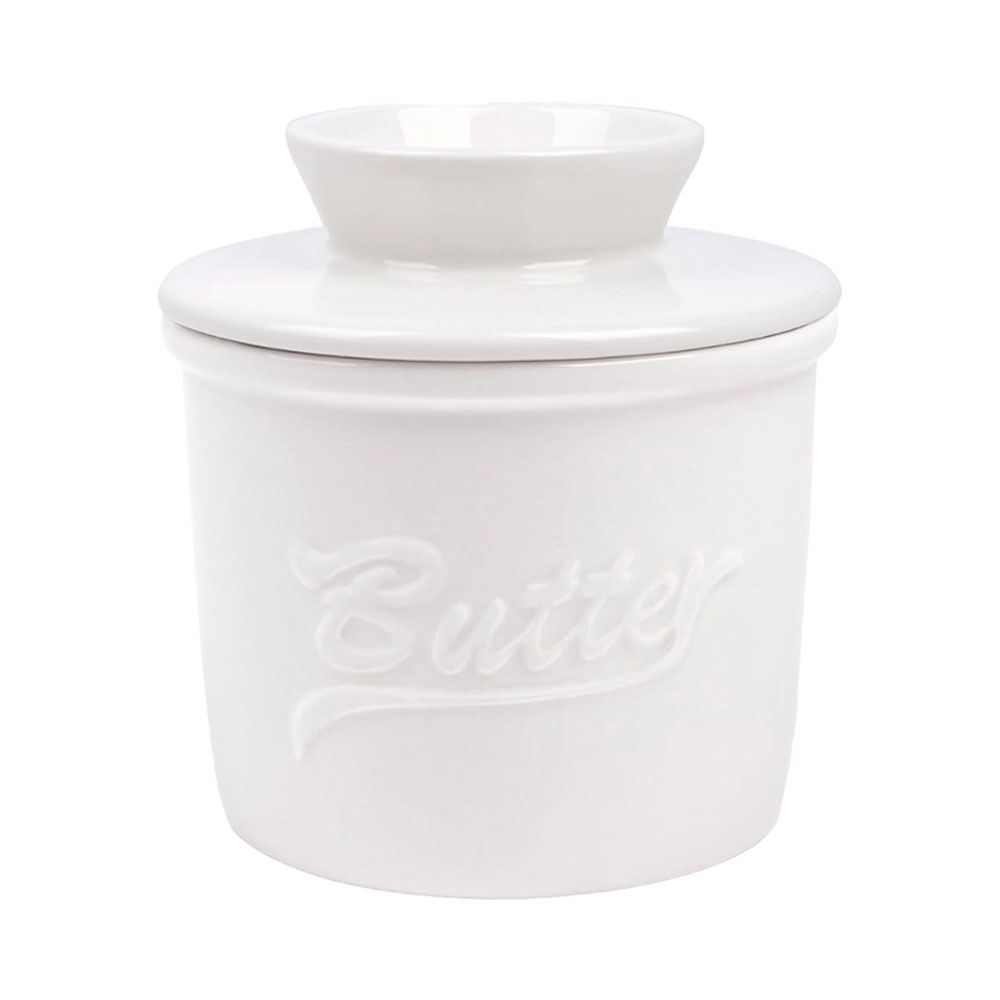 Manteigueira Francesa de Porcelana Port-1915 Branco
