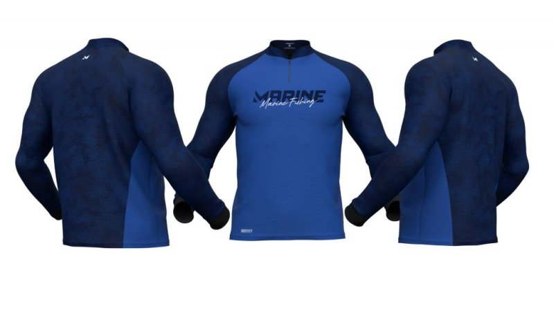 Camisa de Pesca Marine Explorer M Azul