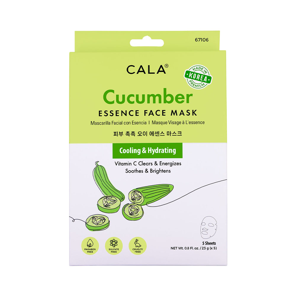 Máscara Facial Cala Cucumber Essence 5 Unidades
