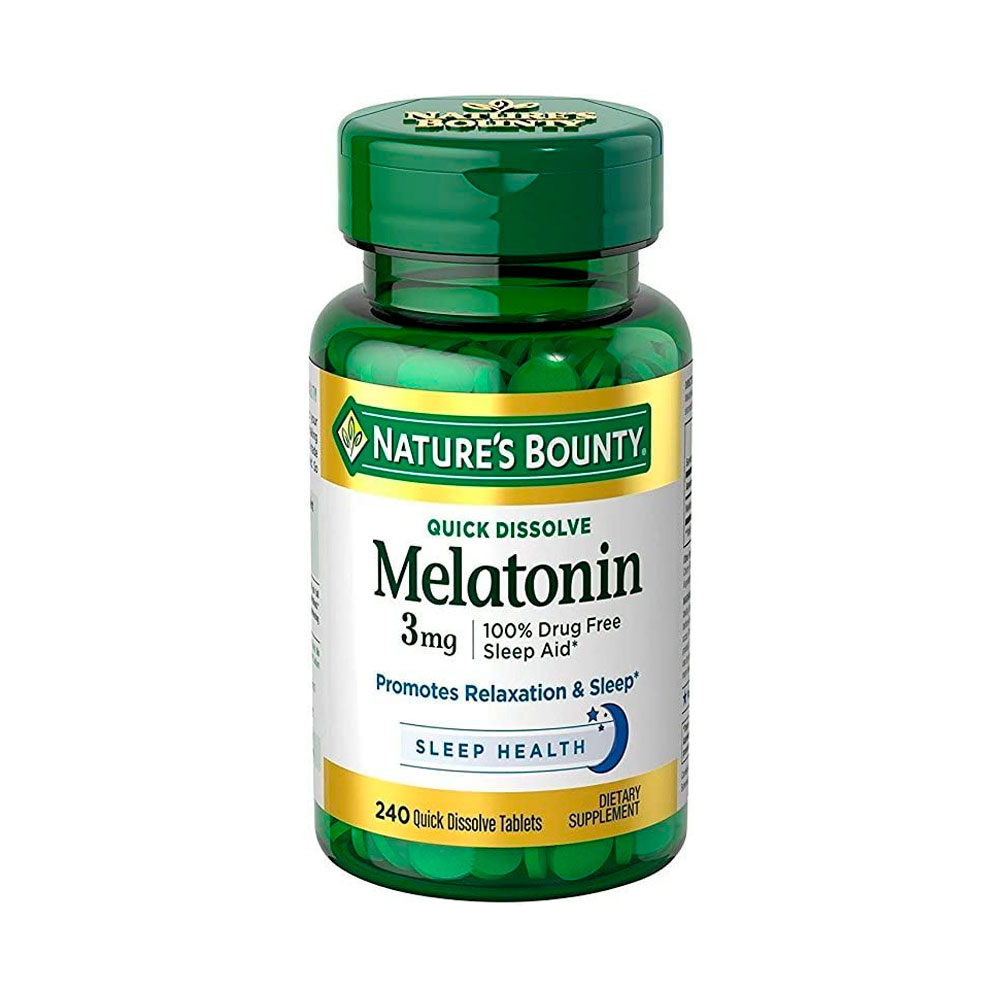 Melatonina Nature's Bounty 3MG 240 Comprimidos