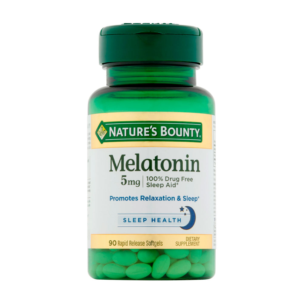 Vitamina Melatonina Nature's Bounty 5MG 90 Softgel