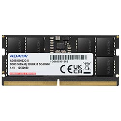 Memória RAM Adata DDR5 32GB 5600MHz Sodimm