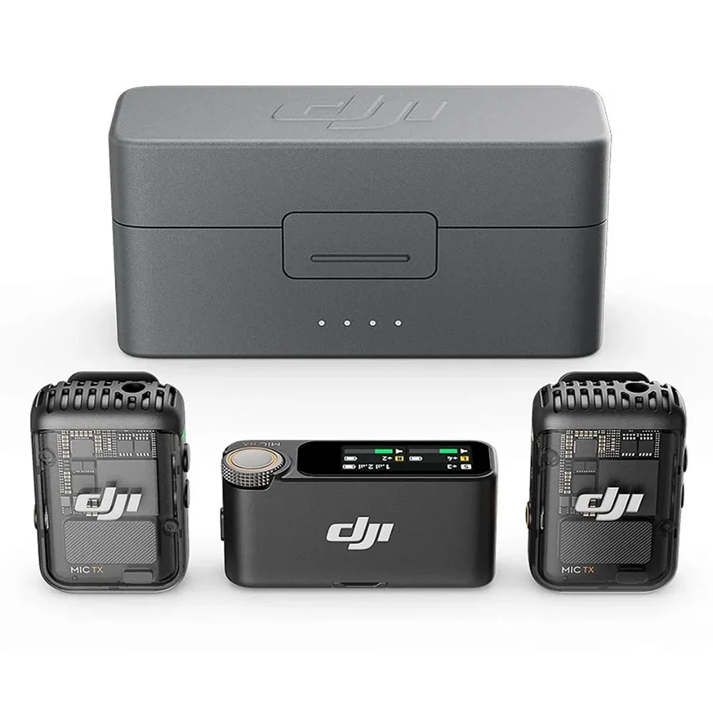 Microfone Dji Mic 2 (2TX+1RX) com Carregador
