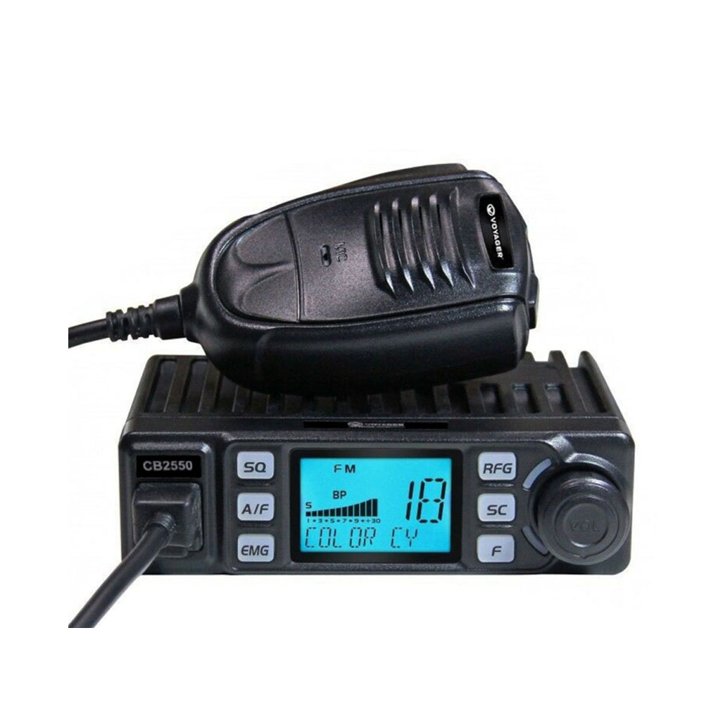 Mini Rádio Transmissor Voyager Vr-Cb2550 Preto