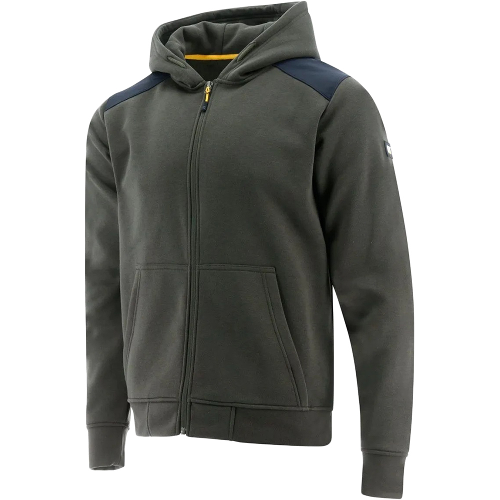 Moletom Masculino Caterpillar Essential Full Zip Verde