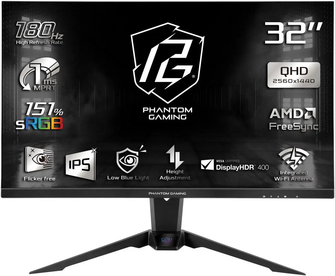 Monitor ASRock Phantom Gaming PG32QFT 32" 180Hz