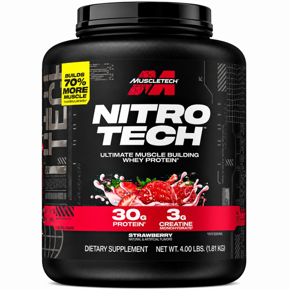 Whey Protein Muscletech Nitro Tech Morango 3,97Lb