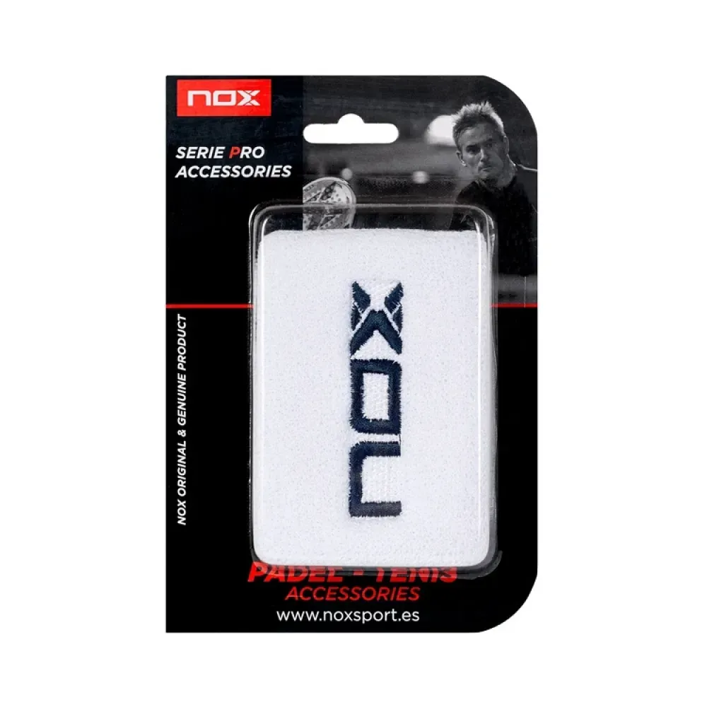 Munhequeira Nox MUBLAM2UD 2 Unidades Branco/Azul Marinho