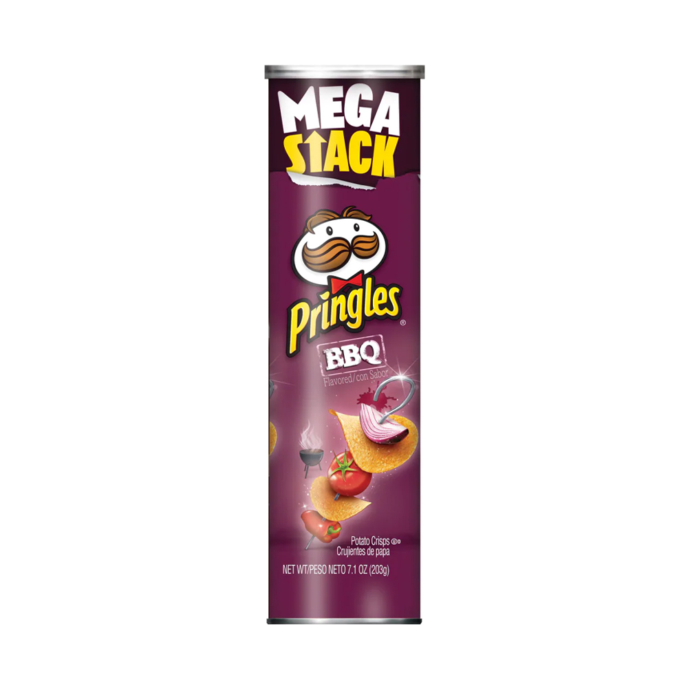 Batatas Fritas Pringles Barbecue Party Stack 203G