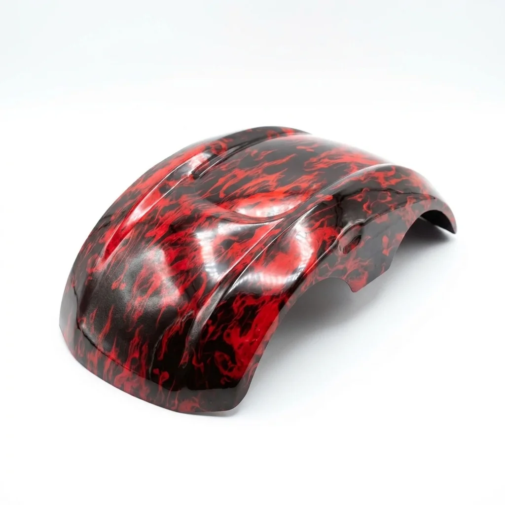 Paralama Largo Smart Wheel X12 Vermelho Chamas