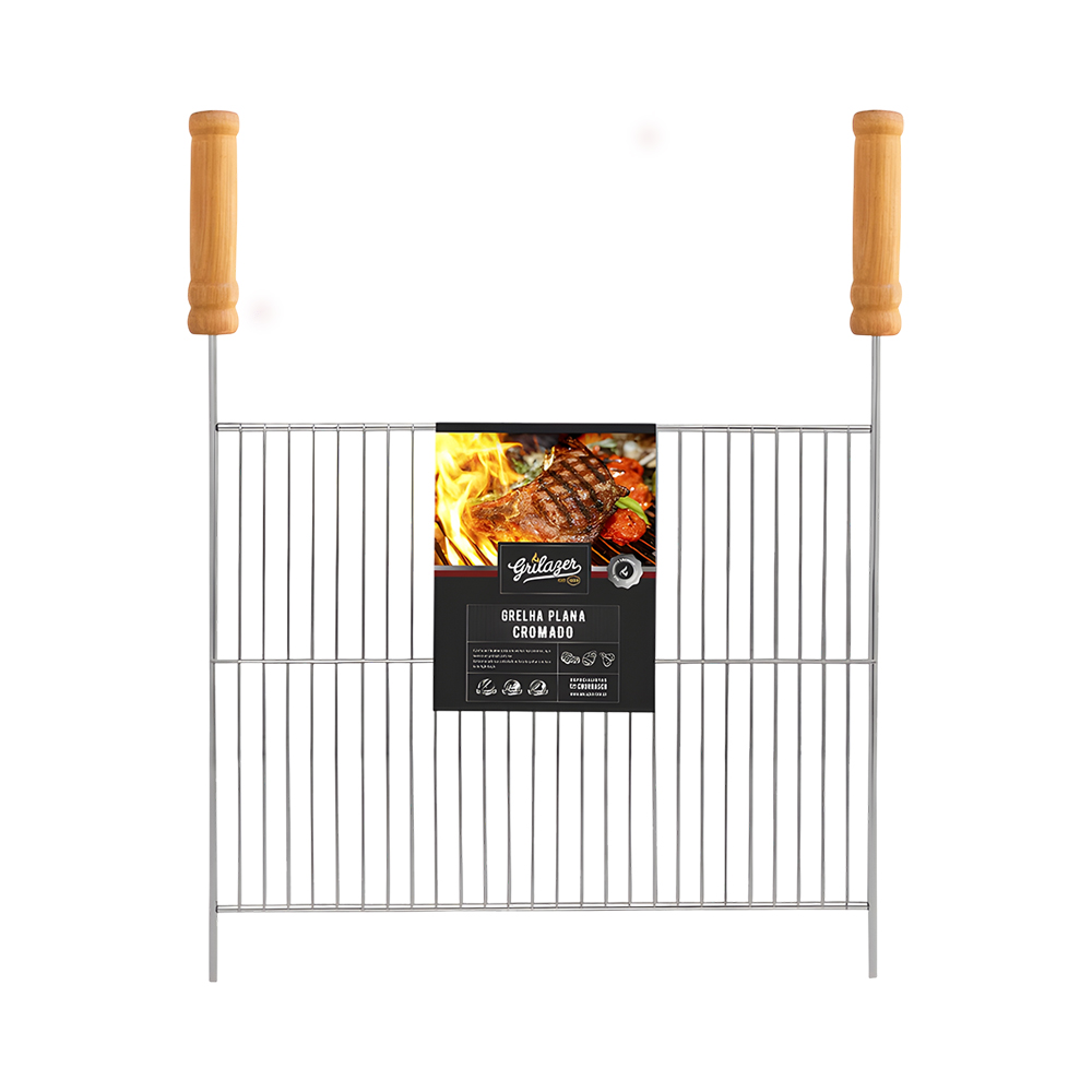 Grelha Grilazer Gr01252 Redonda Plana 40x50cm