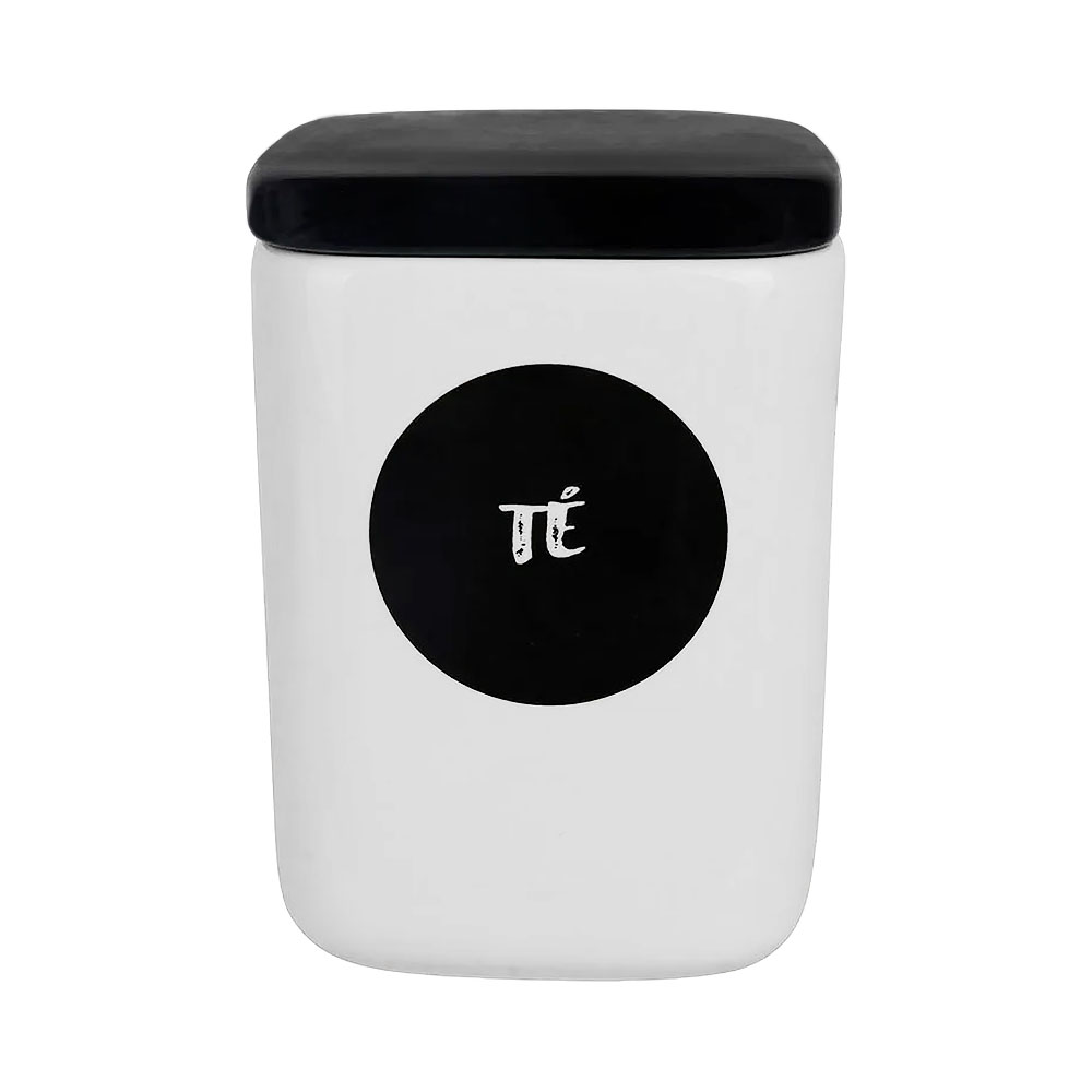 Pote de Armazenamento Concepts 900ml Branco/Preto