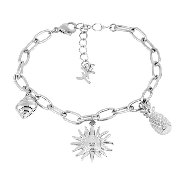 Pulseira Feminina Daniel Klein Dkj.13.10006-2 Prata