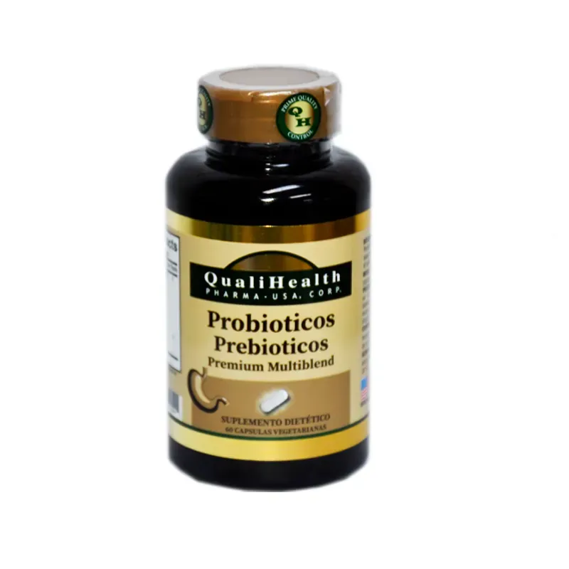 Suplemento Qualihealth Probióticos Prebióticos 60 Cápsulas