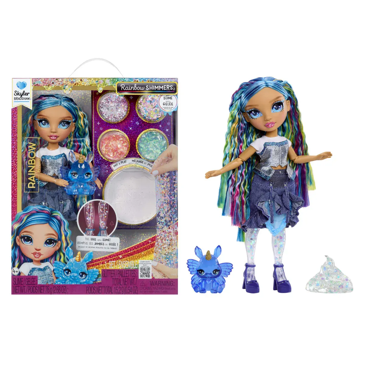 Brinquedo Rainbow High Skyler High Shimmer Slime