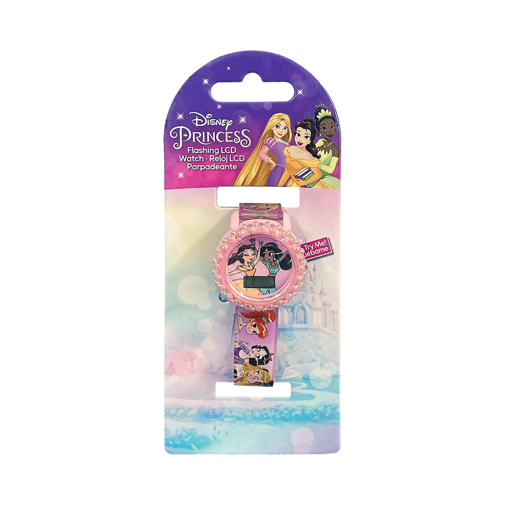 Relógio Digital Disney Princess PN4537BOI Rosa